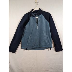 American Eagle AE77 1/4 Zip Fleece Blue Large